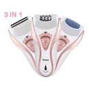 Depilador Elétrico Feminino Arranca Pelos Pela Raiz 3 Em 1 Kemei Perfect Smooth