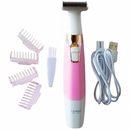 Depilador Elétrico Feminino Multifunção Recarregável  Lavável Kemei