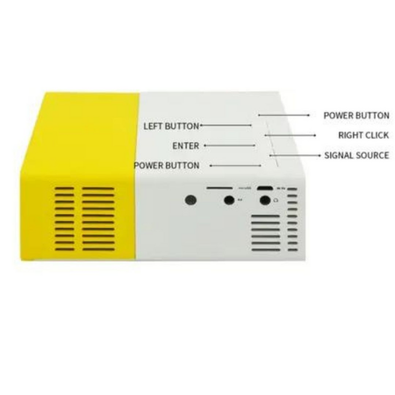 Projetor YG 300 Imagens Vibrantes em um Design Portatil