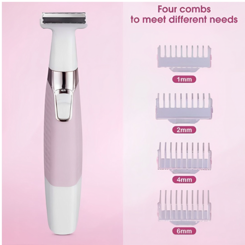 Depilador Elétrico Feminino Multifunção Recarregável  Lavável Kemei