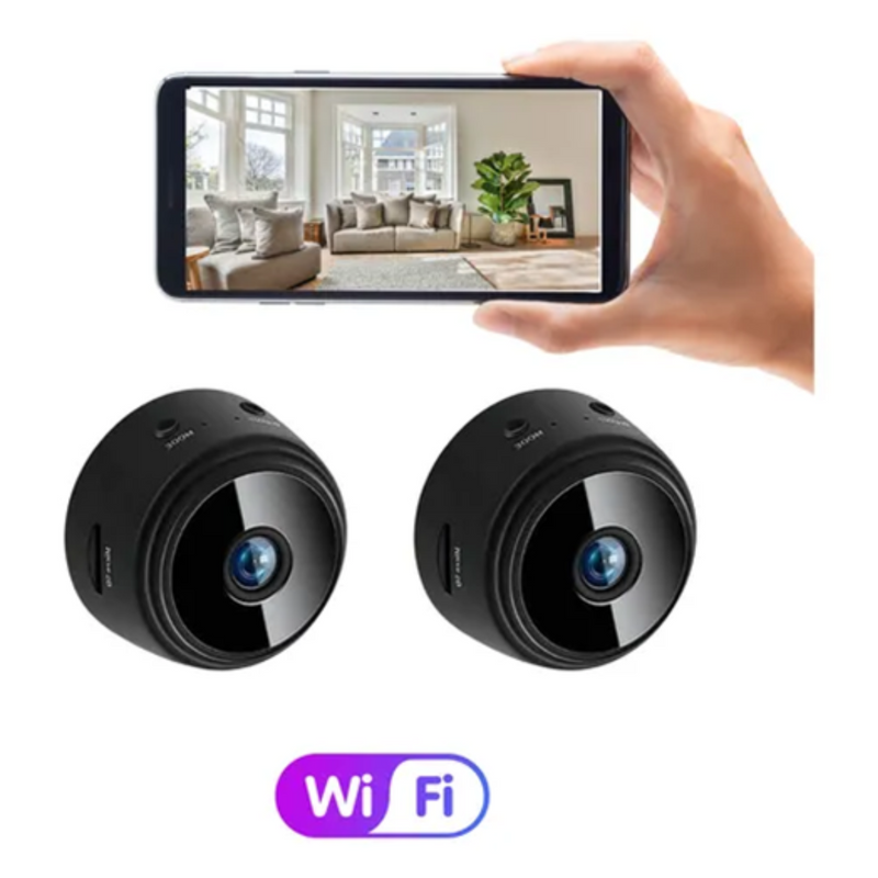Mini Câmera A9 Wi-Fi - Segurança Discreta e Noturna
